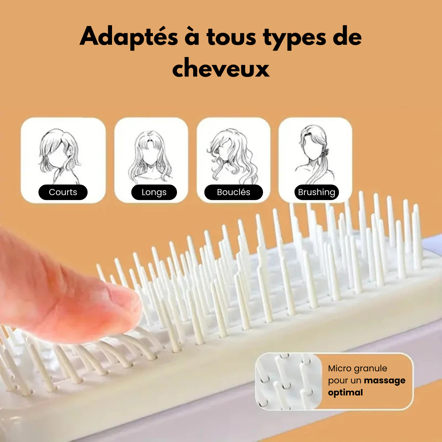 Brosse auto-nettoyante 3D Air Cushion