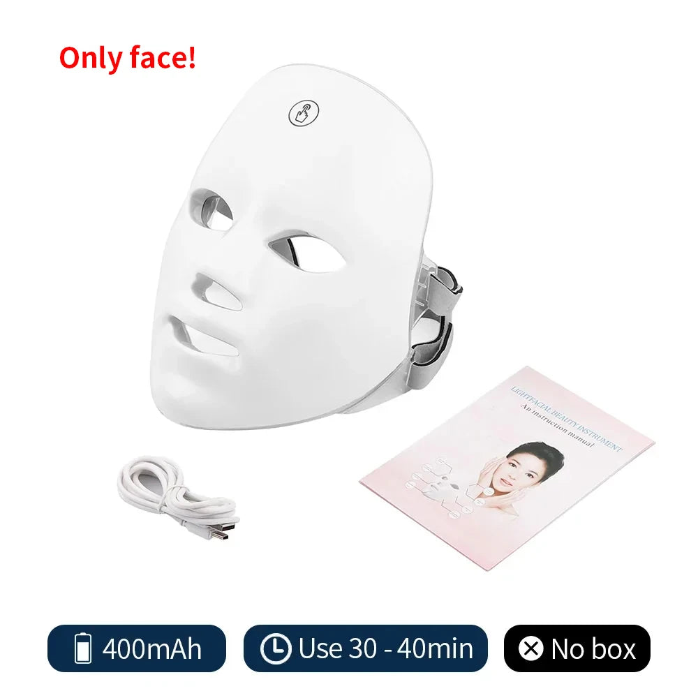 Wireless 7 Colors LED Face Beauty Machine