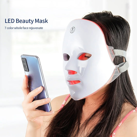 Wireless 7 Colors LED Face Beauty Machine