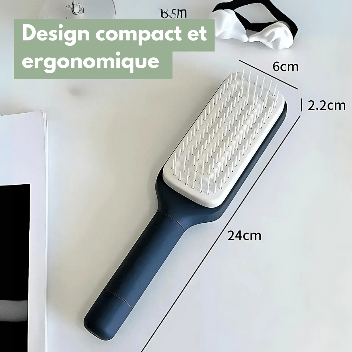 Brosse auto - nettoyante 3D Air Cushion - Céleste