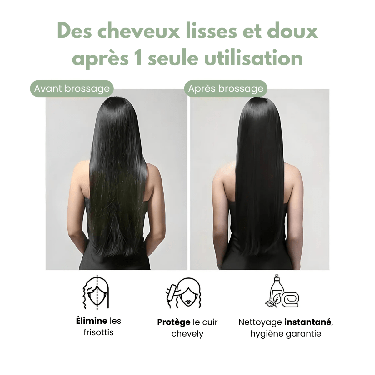 Brosse auto - nettoyante 3D Air Cushion - Céleste